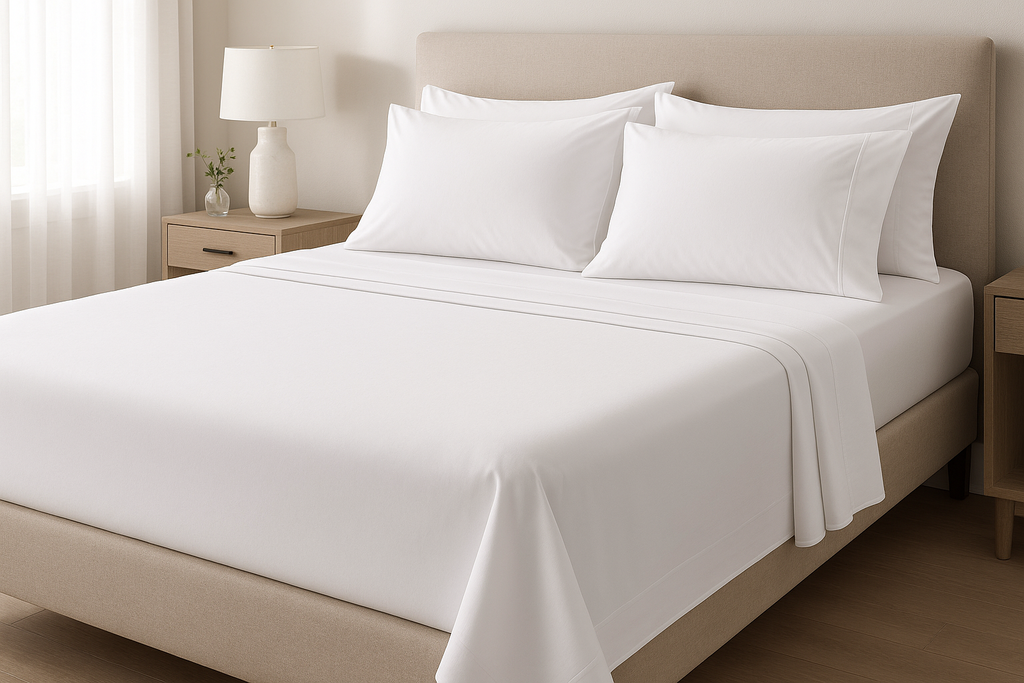 Queen Size 4 Piece Sheet Set - Comfy Breathable &amp; Cooling Bed Sheets Set - Hotel Luxury Bedding for Women, Men, Kids, Teens, Boys &amp; Girls - Deep Pockets, Soft and Wrinkle Free - Oeko-Tex - White color